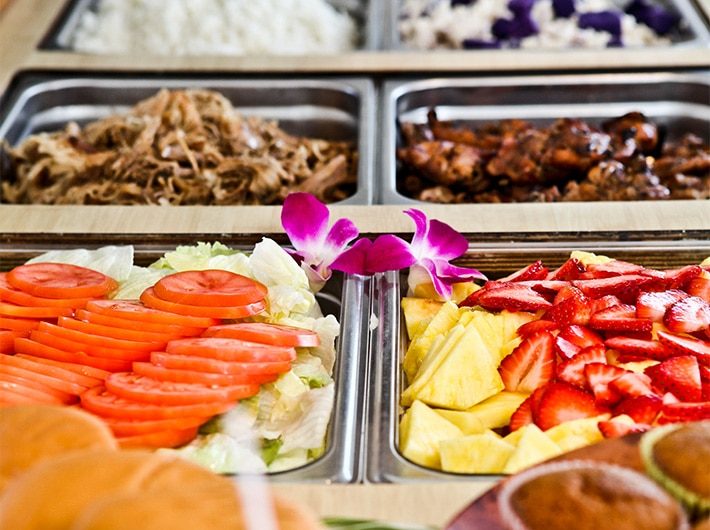 The Hawaiian buffet