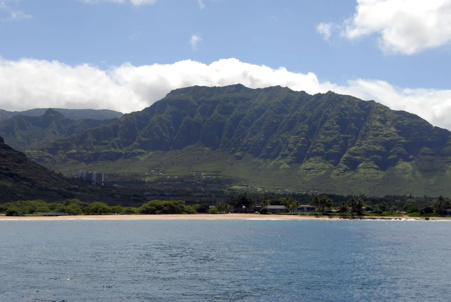 The Waiʻanae coast off Mākaha